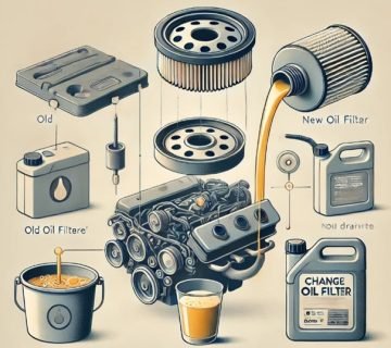 Olie filter vervangen